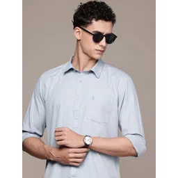 French Connection Slim Fit Textured Pure Cotton Casual Shirt-picture-22
