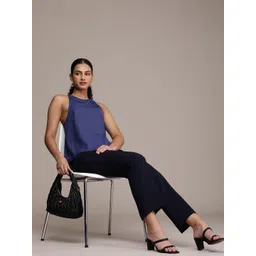 French Connection Solid Racerback Neck Sleeveless Top-picture-16