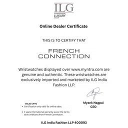 French Connection Women Dial & Leather Straps Analogue Watch FCB12BL image 3