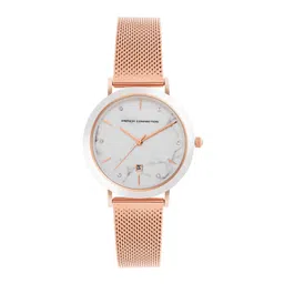 French Connection Women Dial & Stainless Steel Bracelet Style Straps Analogue Watch FCP51SRGM-picture-19