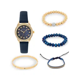 French Connection Women Embellished Analogue Watch FCW15UL Gift Set-picture-10