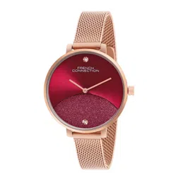 French Connection Women Embellished Dial & Stainless Steel Bracelet Style Straps Analogue Watch FCN089RGM-picture-28