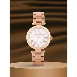 French Connection Women Embellished Dial & Stainless Steel Bracelet Style Straps Analogue Watch FCW14SRGM-picture-35