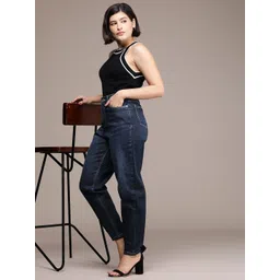 French Connection Women Mom Fit Light Fade Stretchable Mid-Rise Jeans image 3