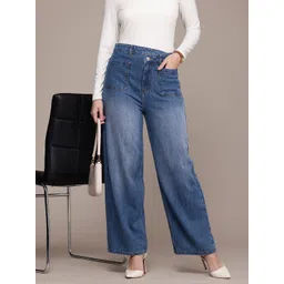 French Connection Women Pure Cotton Wide Leg Light Fade Jeans-picture-44