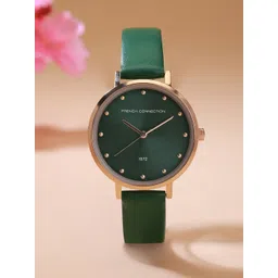 French Connection Women Round Leather Analogue Watch FCN00080A-image-46