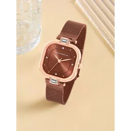 French Connection Women Stainless Steel Bracelet Style Straps Analogue Watch FCN0107BRM-picture-31