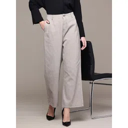 French Connection Women Wide Leg Pure Cotton Jeans-picture-42