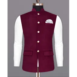 french crown Solid Men Waistcoat-picture-12
