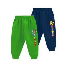 FRENCH KLEIDER Boys Pack Of 2 Cotton Mid-Rise Joggers-picture-20