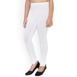 FRENCH KLEIDER Girls Pack Of 2 Pure Cotton Churidar Length Leggings image 3