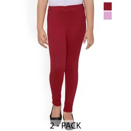 FRENCH KLEIDER Girls Pack Of 2 Pure Cotton Leggings-picture-19