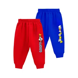 FRENCH KLEIDER Infant Boys Pack Of 2 Cartoon Characters Printed Cotton Joggers-picture-11