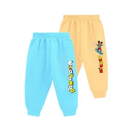FRENCH KLEIDER Infant Boys Printed Cotton Mid Rise Joggers-picture-55