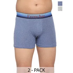 FRENCHIE Boys Pack Of 2 Cotton Trunks FR-BI-TR-U1902-1X5-Blue-Gray-XS-picture-41