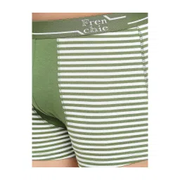 Frenchie Kids Navy & Green Striped Trunks (Pack Of 2) image 5
