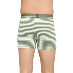Frenchie Kids Navy & Green Striped Trunks (Pack Of 2) image 2