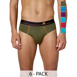 FRENCHIE Men Pack Of 6 Low Rise Ultrasoft Briefs FR-MI-BF-DRIP-1X5-PO6-CBBLU-S-image-31