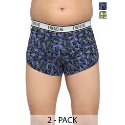 FRENCHIE Pack Of 2 Printed Breathability Trunks FR-BI-TR-U1905-1X5-Navy-Green-XS-picture-17