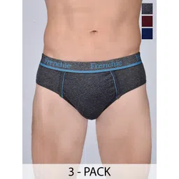 FRENCHIE Pack Of 3 Mid-Rise Basic Briefs FR-MI-BF-PRO-1P-IN-PO3-110-picture-22