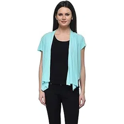frenchtrendz Women Viscose Crepe Frill Shrug(XS-4XL)-picture-37