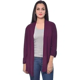 frenchtrendz Womens's Viscose Crepe Shrug(Size: XS-4XL)-picture-33