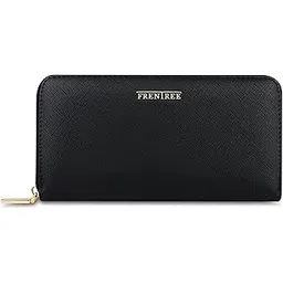 frentree Damen Portemonnaie mit vielen Fächern, Klassische große Geldbörse mit Handyfach und RFID-Schutz, INKL. Geschenkverpackung, Black, Classic-picture-17