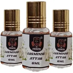 FRENUTRI Fresh Jasmine Perfume Attar for Men and Women, 6 ml (PACK OF 1) image 1