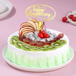 Fresh Fruits Anniversary Cake-picture-10