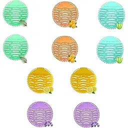 Fresh n Clean Urinal Screen Toilet mat Fresh Scented Anti-Splash with Air Freshener Deodorizer Long Bristle Splash Reducing Urinal Cake For Bathrooms, Restaurants, Bars, Schools, Offices-10pcs-picture-28