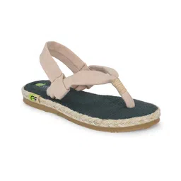 Fresh1947Feet Satin Braided Side Designed Flat Sandal - Cream-picture-13