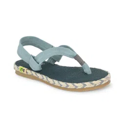 Fresh1947Feet Satin Braided Side Designed Flat Sandal - Light Blue-picture-12