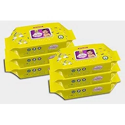 Freshkins Soft Cleansing Baby Wipes Lid (80 Wipes) 99% Pure Water And Super Saver Travel Friendly (Pack Of 6 (480 Wipes))-picture-21