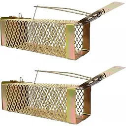 Freshwind Mouse/Rat Trap cage/Big Iron Rat Trap for Catching Rats/Rodent/Mouse Catcher Box/Chuha Pakadne ka Pinjara Cross Design with New & Heavy Quality - (Pack of 2)-picture-14