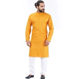 FREYA CREATION Men Flared Sleeves Thread Work Kurta-picture-11