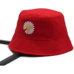 Friendship flower Embroidered foldable cotton bucket hat-picture-14