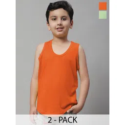 Friskers Boys Pack Of 2 Pure Cotton Basic Vests 070525KDC-08-33-picture-40