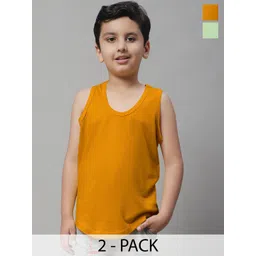 Friskers Boys Pack Of 2 Pure Cotton Basic Vests 070525KDC-26-33-image-48