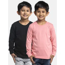 Friskers Boys Pack Of 2 Solid Running T-shirt-picture-33
