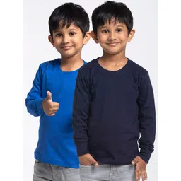 Friskers Boys Pack Of 2 Solid Running T-shirt-picture-35