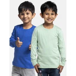 Friskers Boys Pack Of 2 Solid Running T-shirt-picture-37
