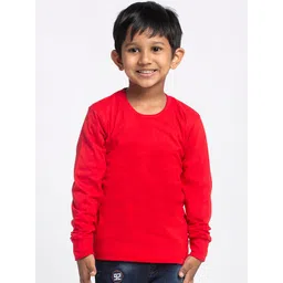 Friskers Boys Red Solid T-shirt-picture-22