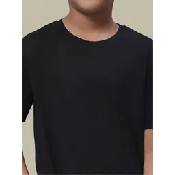 Friskers Boys Solid Regular Fit T-shirt image 4