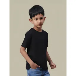 Friskers Boys Solid Regular Fit T-shirt image 2