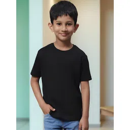 Friskers Boys Solid Regular Fit T-shirt image 5
