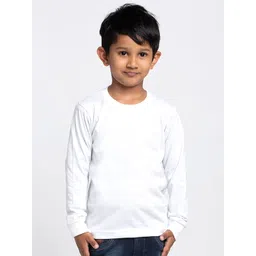 Friskers Boys White Solid T-shirt-picture-16