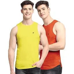 friskers Men's Pack of 2 Innerwear Solid Round Neck Sleeveless Side Cut Vest Sando for Boy's - Regular Fit-picture-11