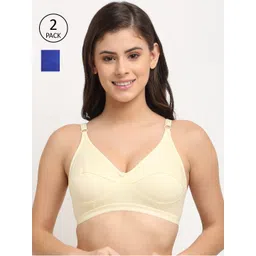 Friskers Pack of 2 Blue & Beige Balconette Bra-picture-28