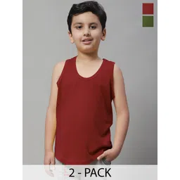 Friskers Pack Of 2 Cotton Basic Vests 070525KDC-14-34-picture-23