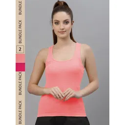 Friskers Pack Of 2 Scoop Neck Cotton Tank Top-picture-35